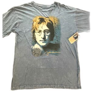 John Lennon T-Shirt Men’s Size XL Blue Rock And Roll Hall of Fame Beatles NWT